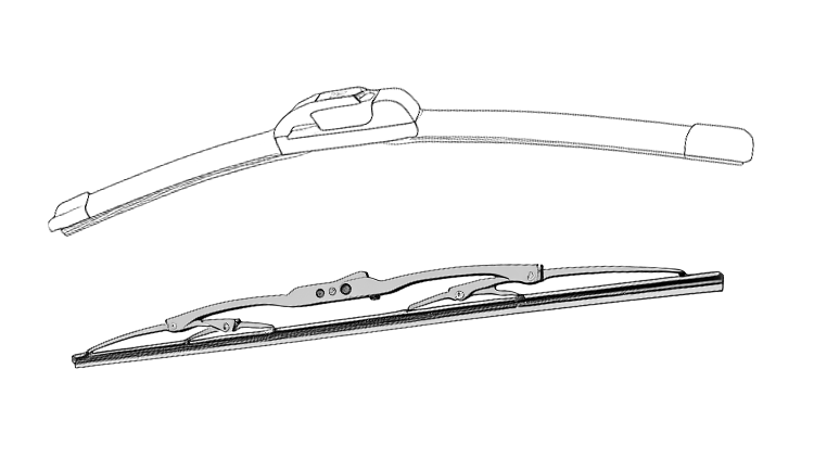 beam wipers last longer than conventional wipers